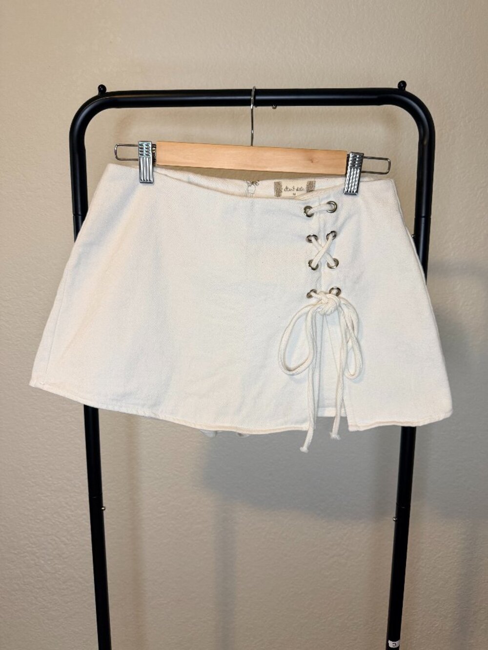 Altar'd State White Denim Skort